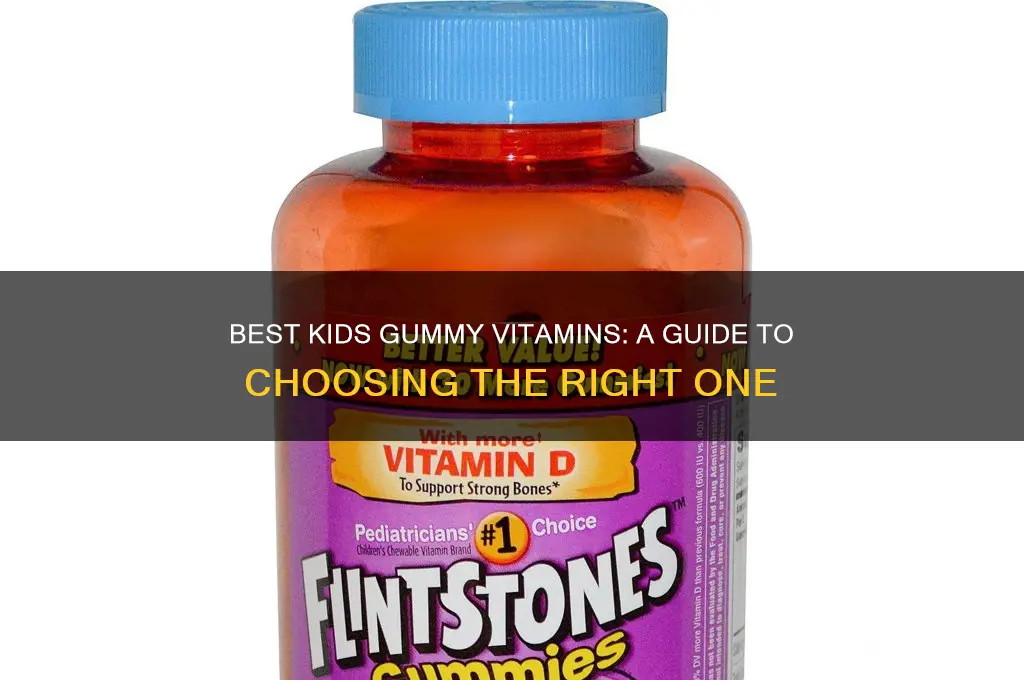 is it which kids gummy vitamins are best