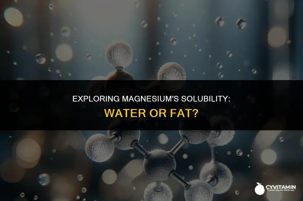is magnesium water or fat soluble