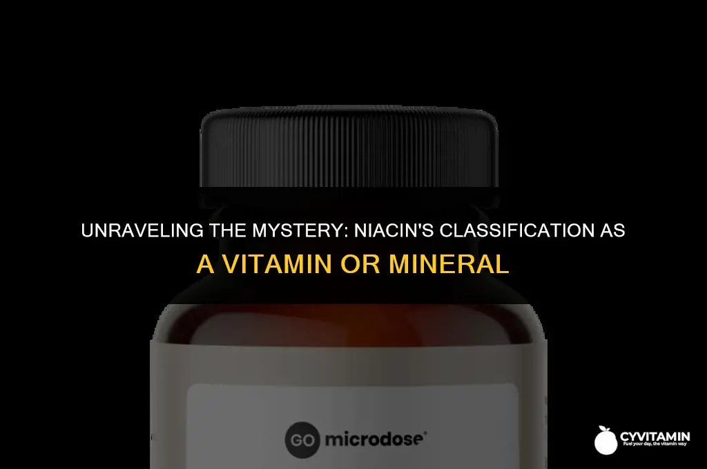 is niacin a mineral or vitamin
