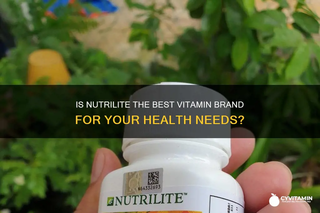 is nutrilite the best vitamins