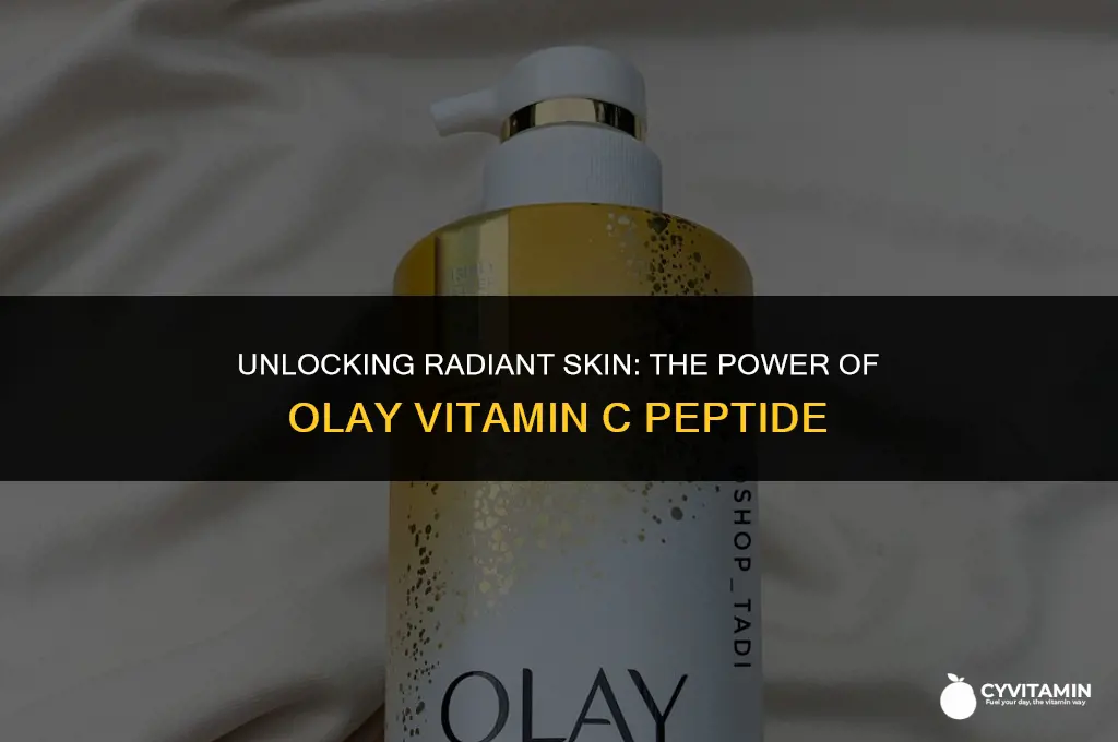 is olay vitamin c peptide good