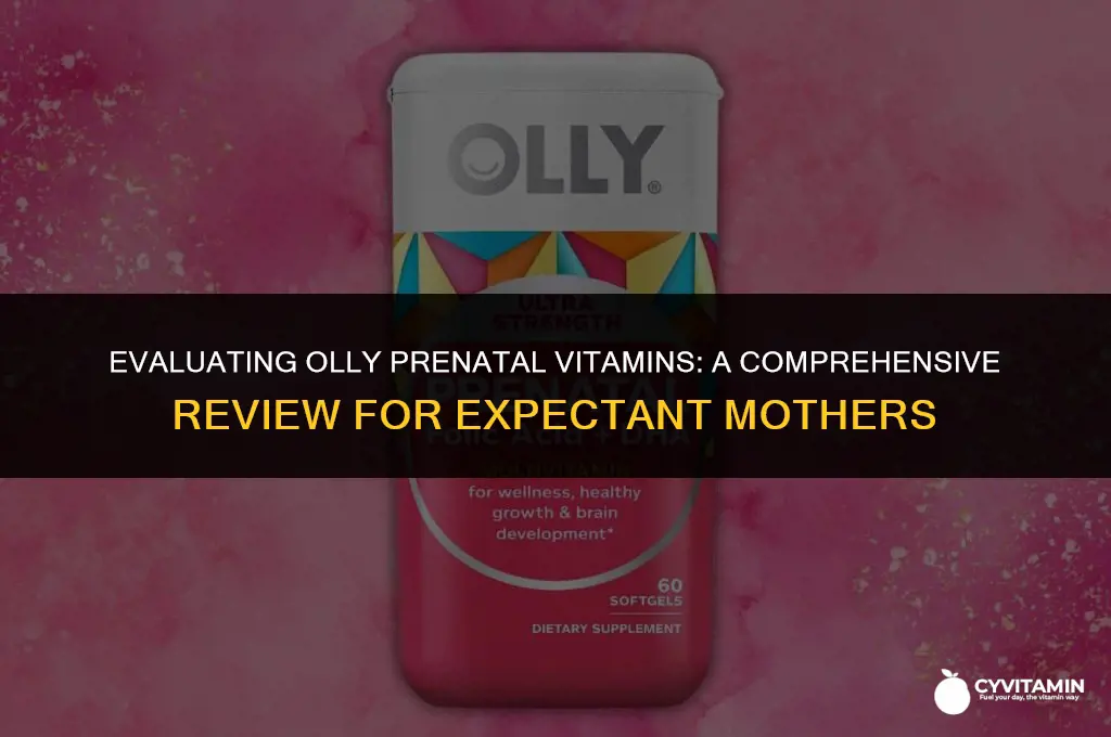 is olly a good prenatal vitamin
