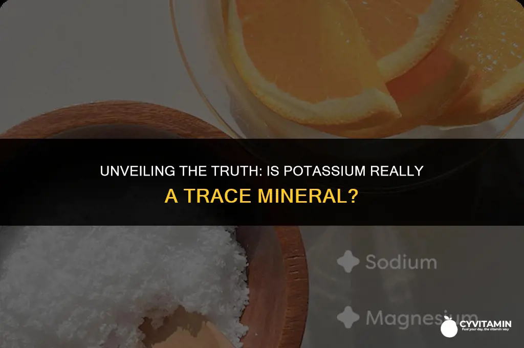 is potassium a trace mineral