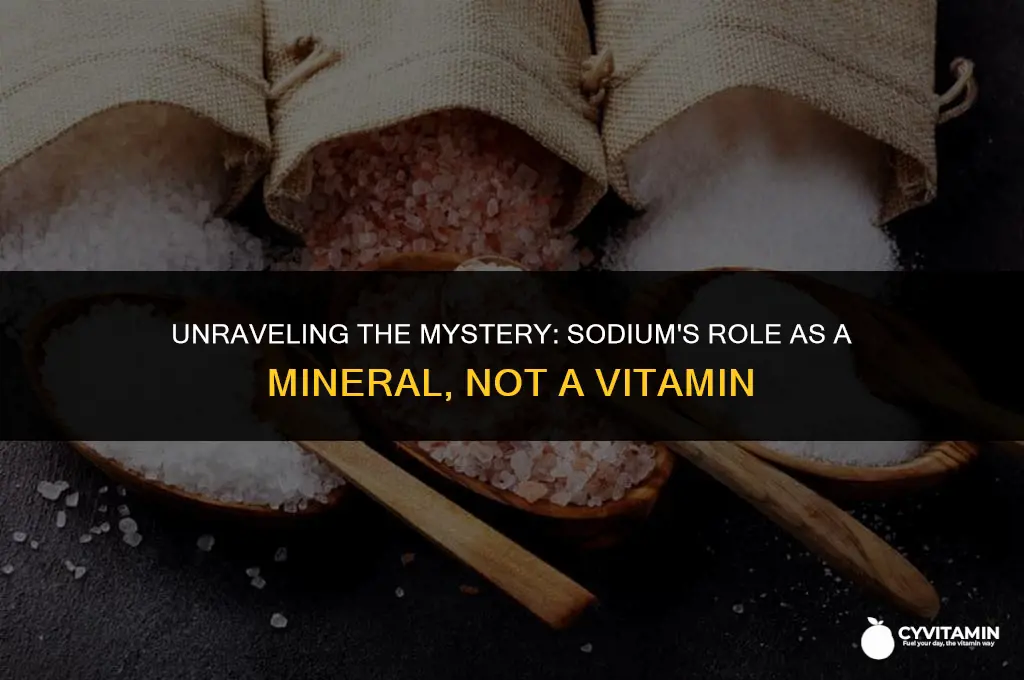 is sodium a mineral or vitamin