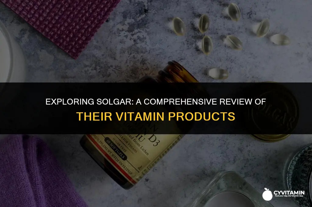 is solgar a good vitamin company