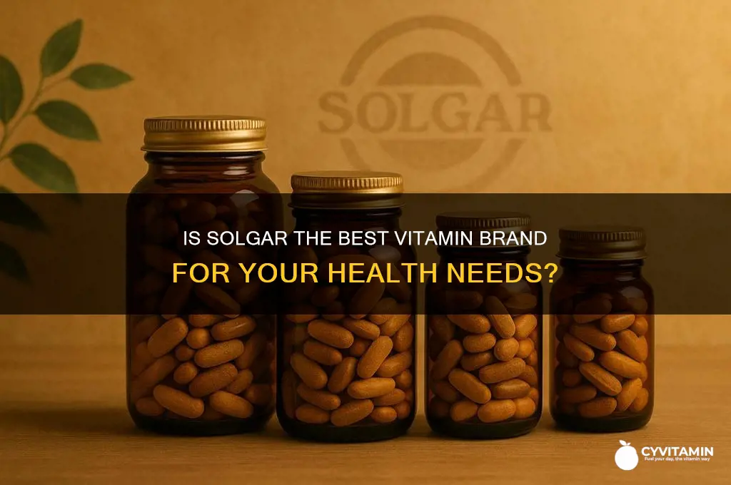 is solgar best vitamin
