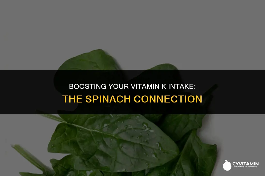 is spinach high in vitamin k