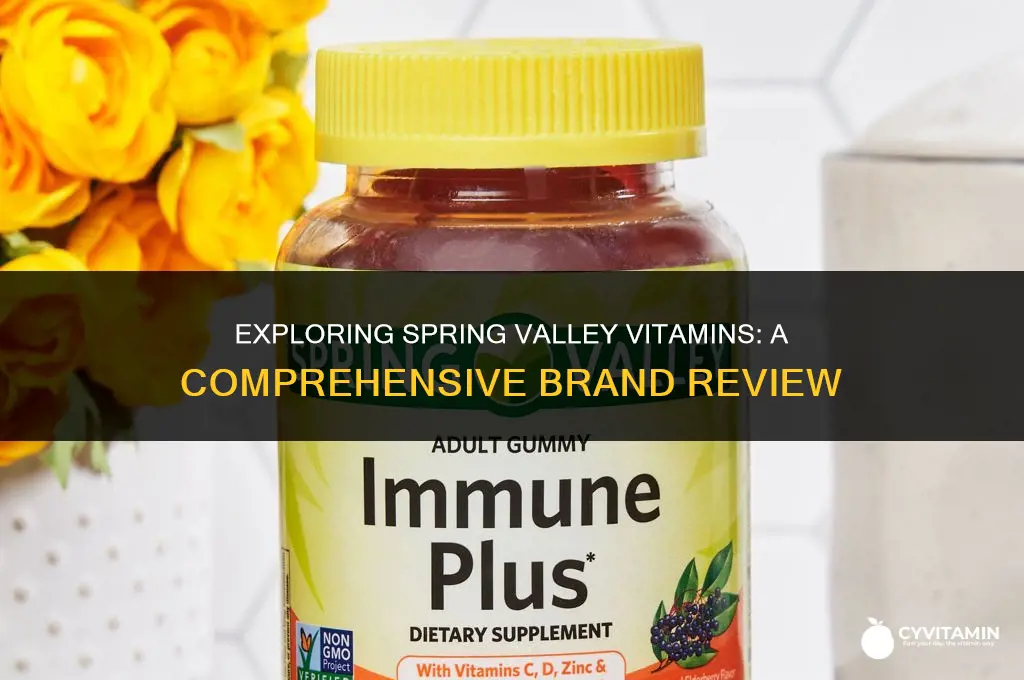 is spring valley vitamins a good brand