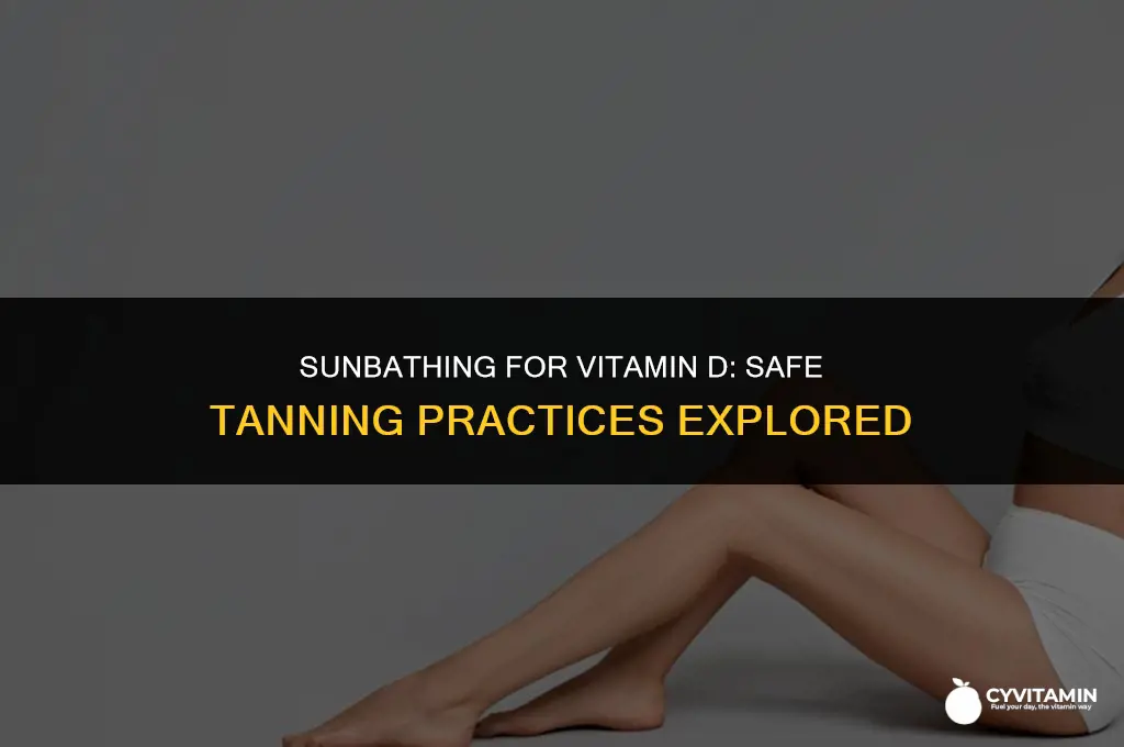 is tanning safe for vitamin d deficiency