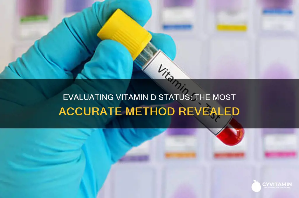 is the best evaluation of vitamin d status