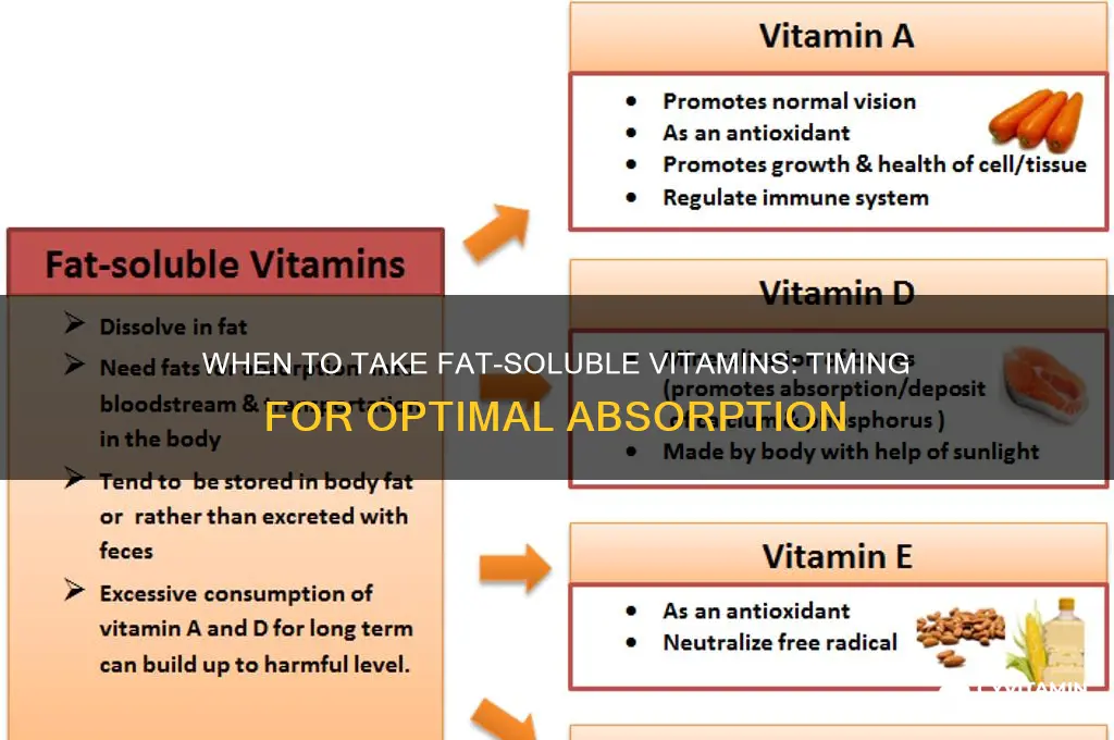 is there a best time to take fat soluable vitamins
