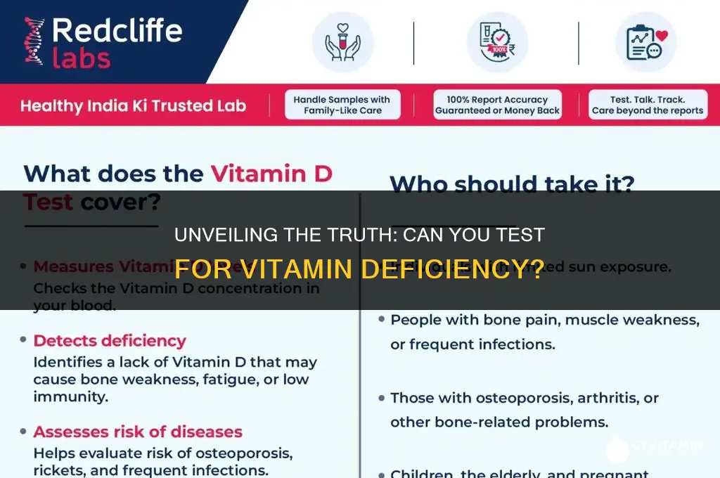 is there a test for vitamin deficiency