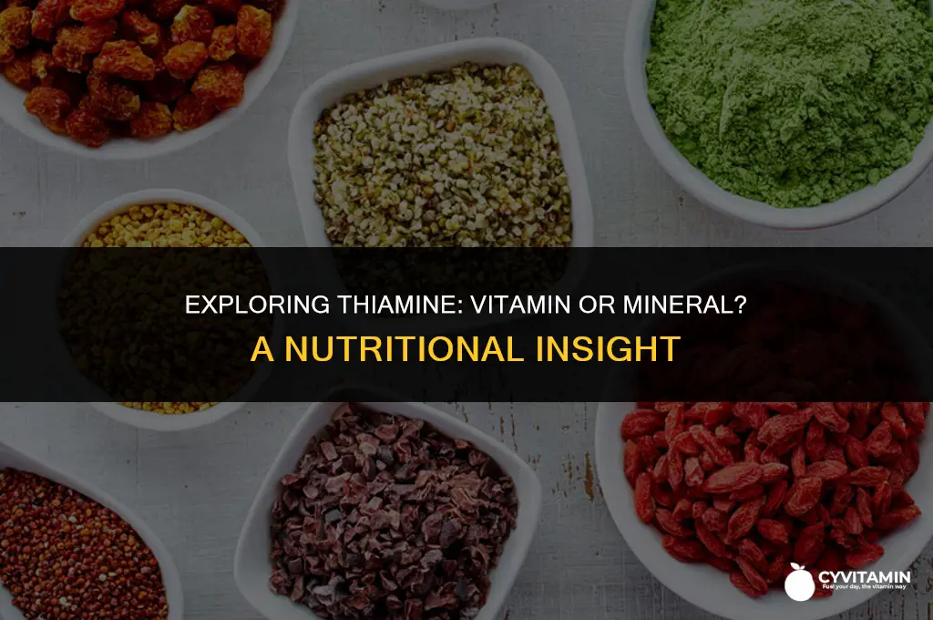 is thiamine a vitamin or mineral