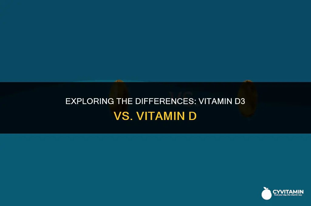 is vit d3 the same as vit d