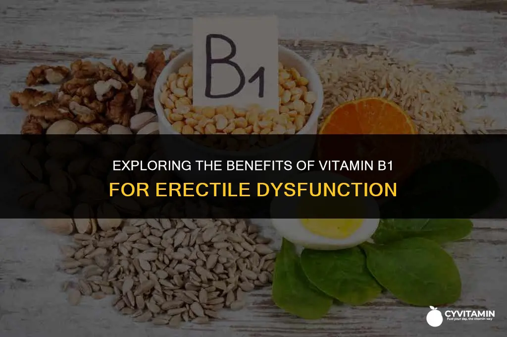 is vitamin b1 good for erectile dysfunction