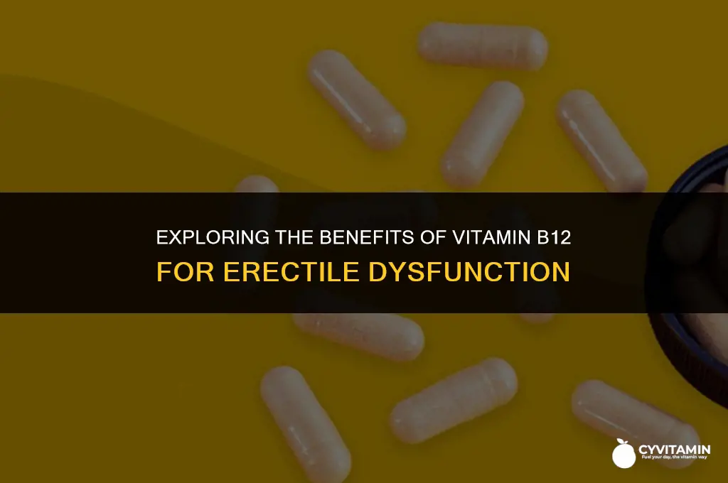 is vitamin b12 good for erectile dysfunction