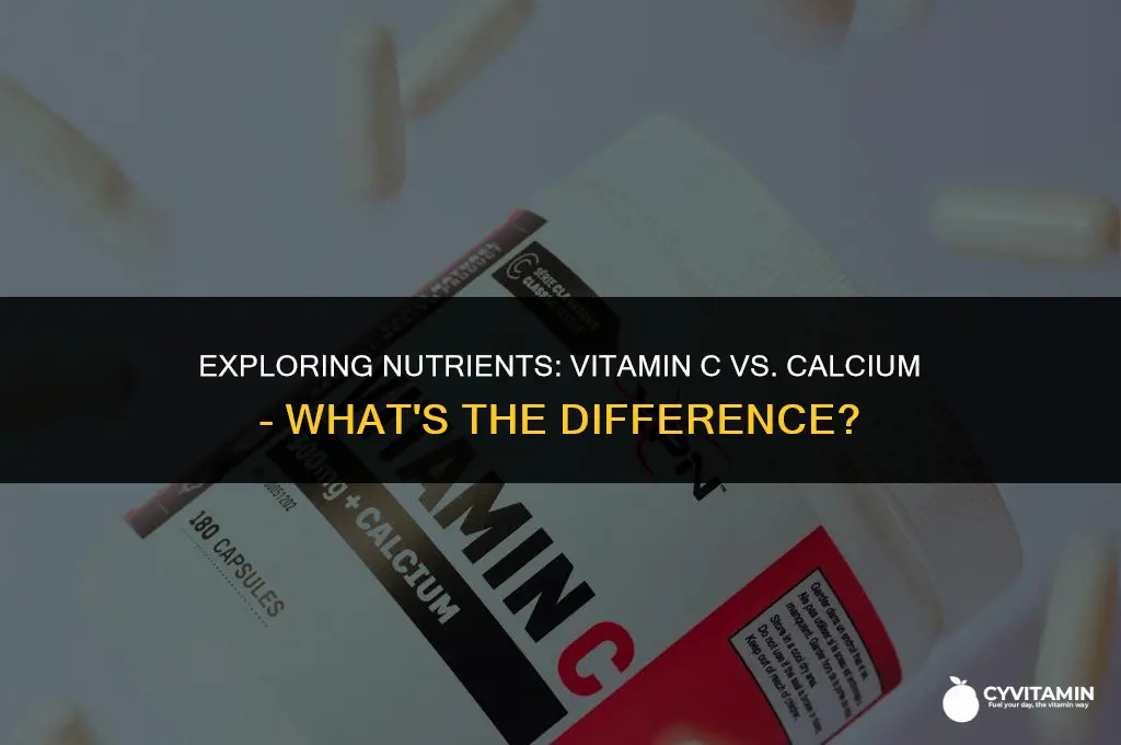 is vitamin c the same thing as calcium