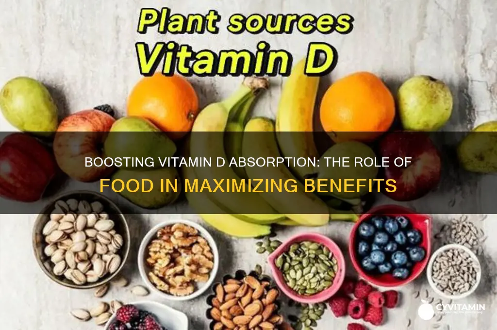 is vitamin d best absorbed with food
