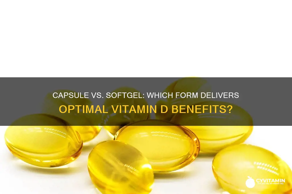 is vitamin d best in capsule or softgel