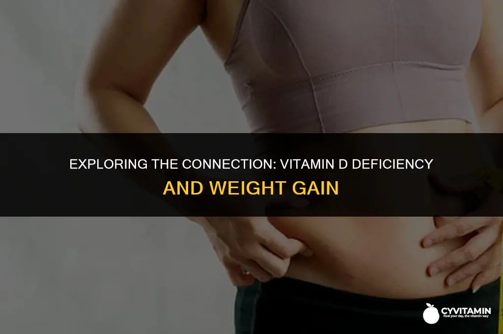 is vitamin d deficiency linked to weight gain