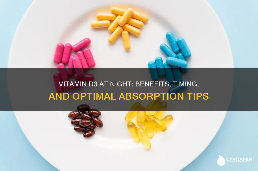 is vitamin d3 best taken at night