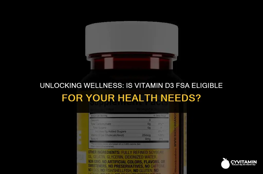 is vitamin d3 fsa eligible