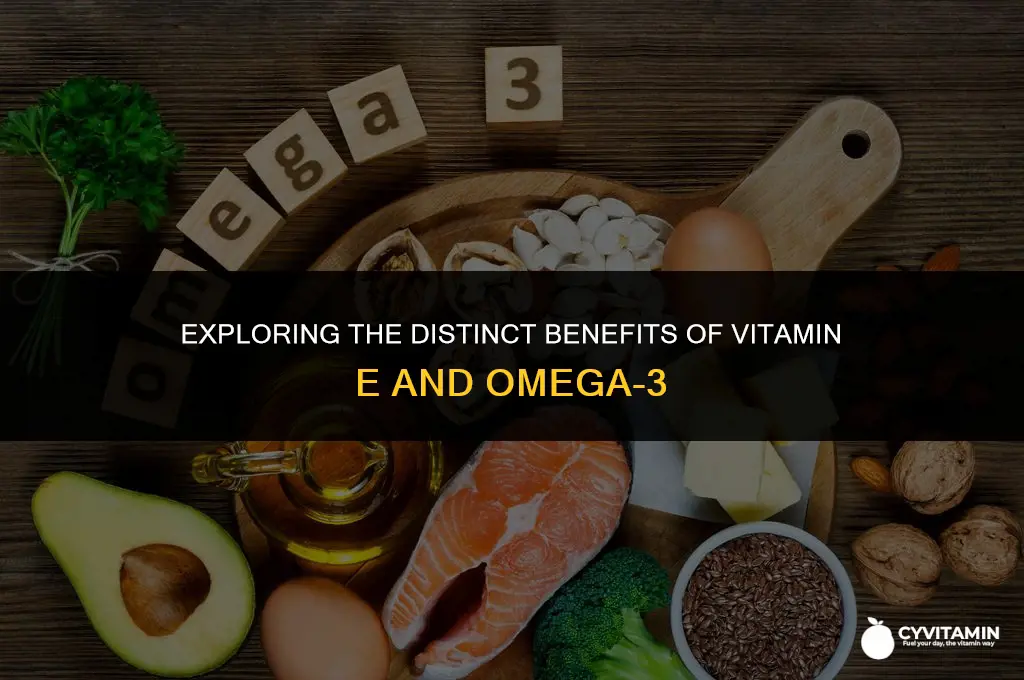 is vitamin e and omega 3 the same