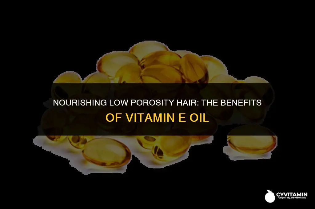 is vitamin e oil good for low porosity hair