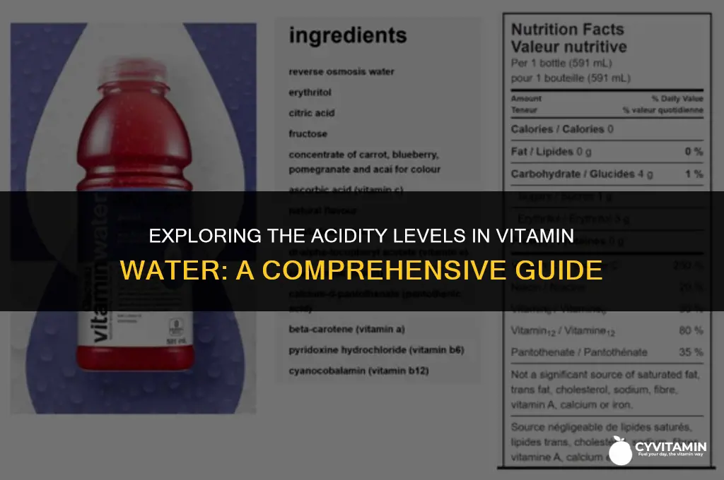 is vitamin water acidic
