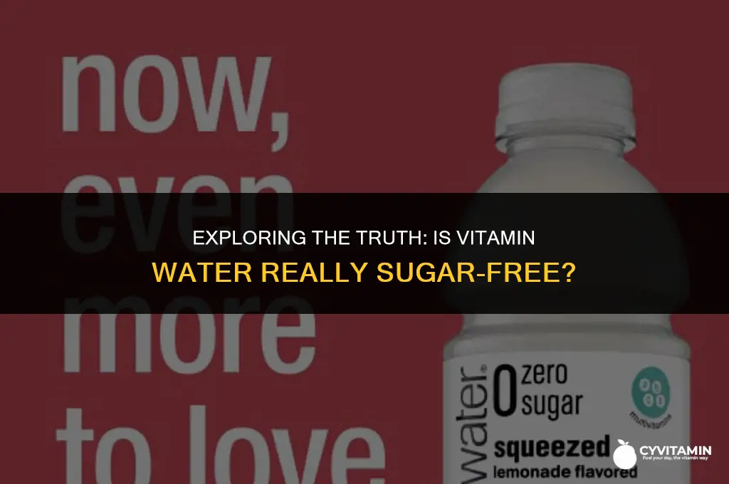 is vitamin water sugar free