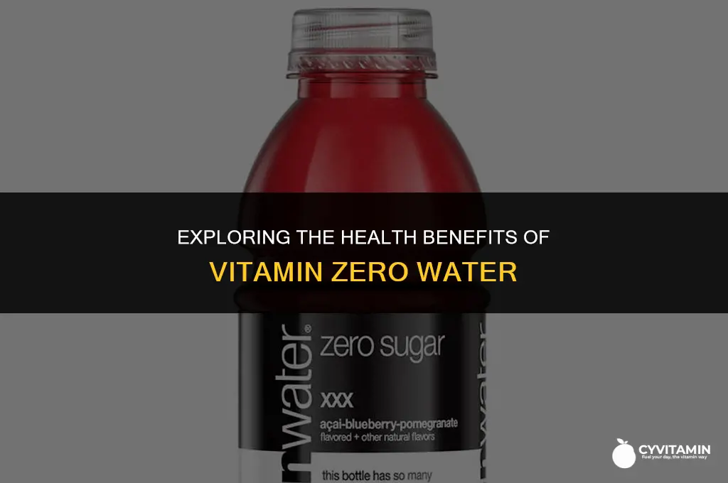 is vitamin zero water good for you