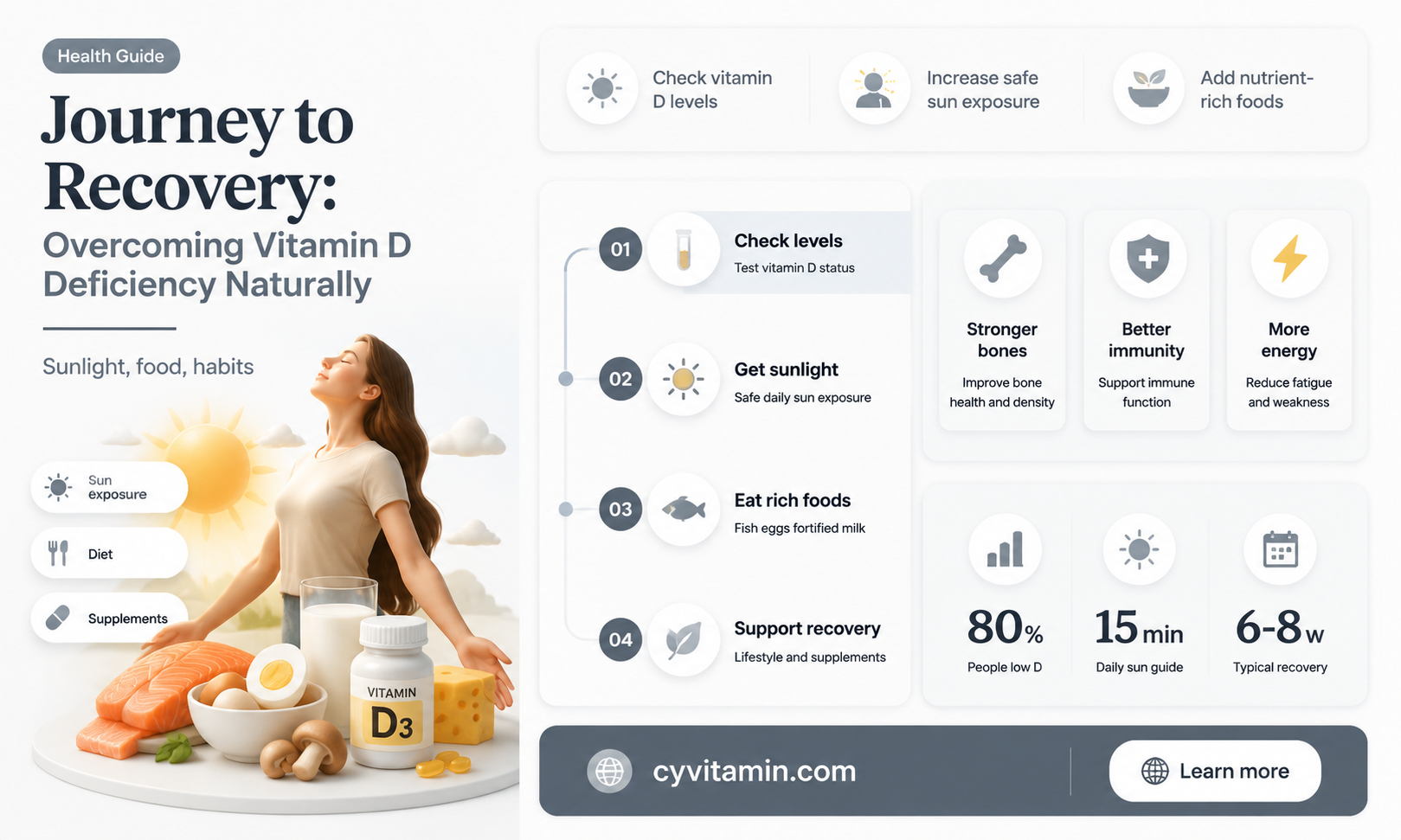 how long will it take to overcome vitamin d deficiency