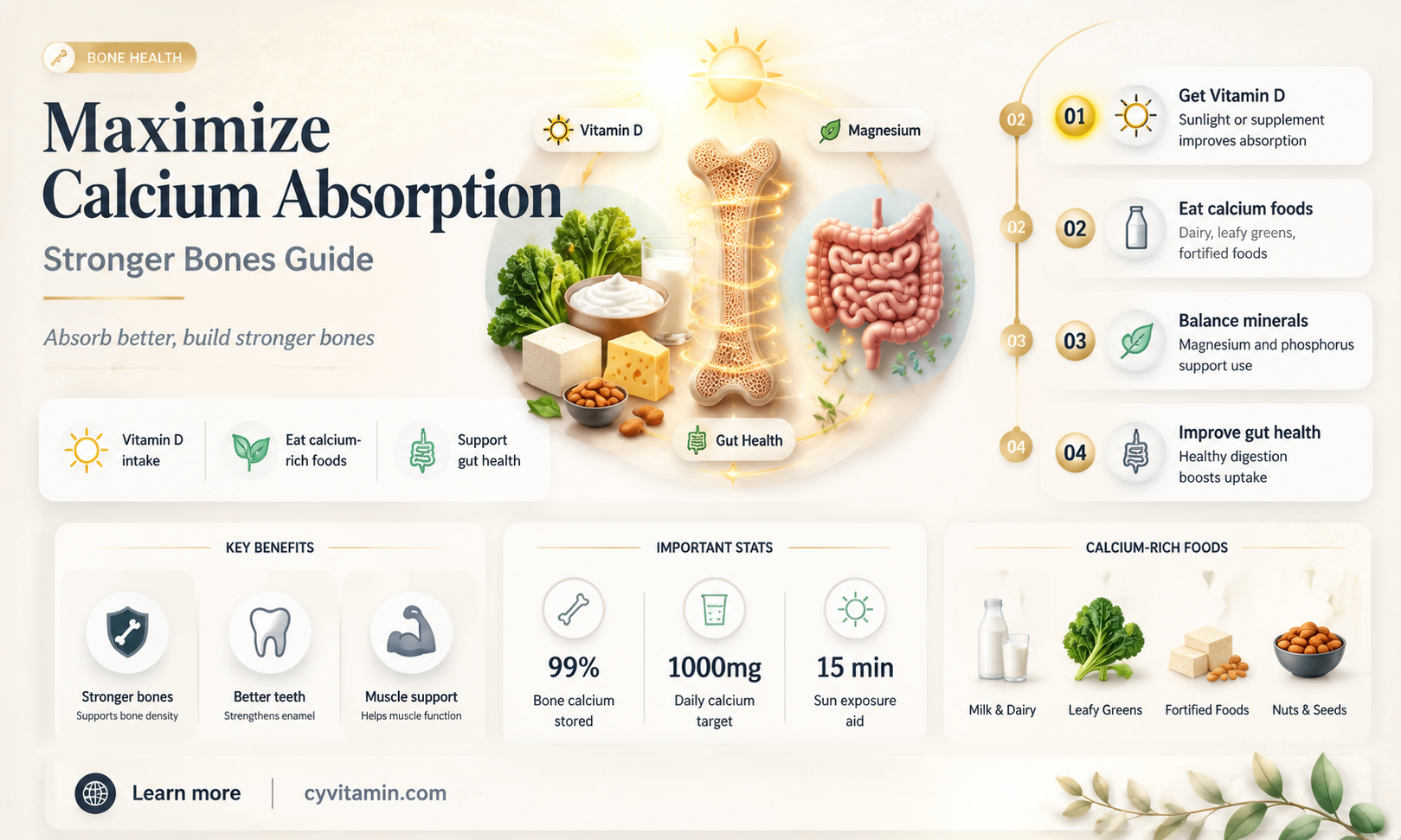how to absorb calcium best