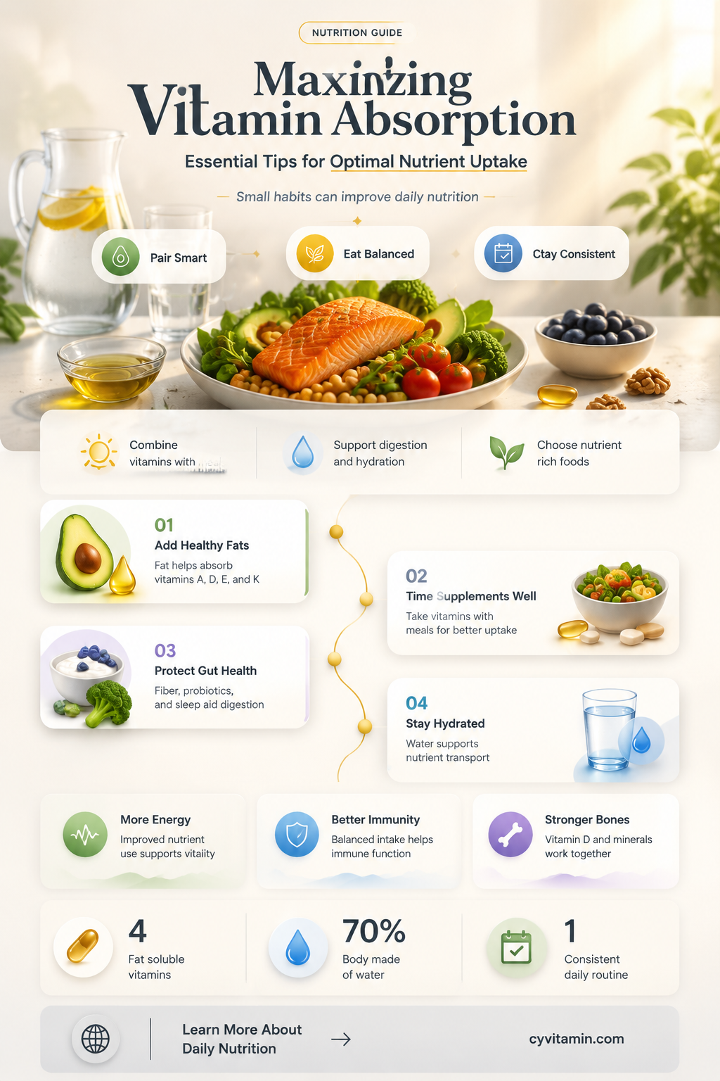 how are vitamins best absorbed