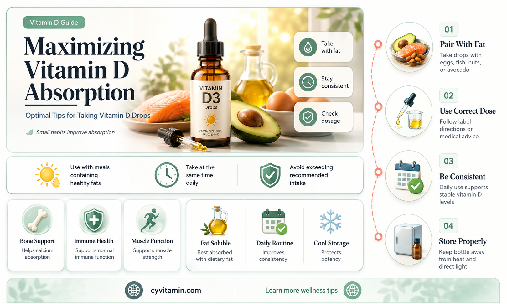 how best to take vitamin d drops