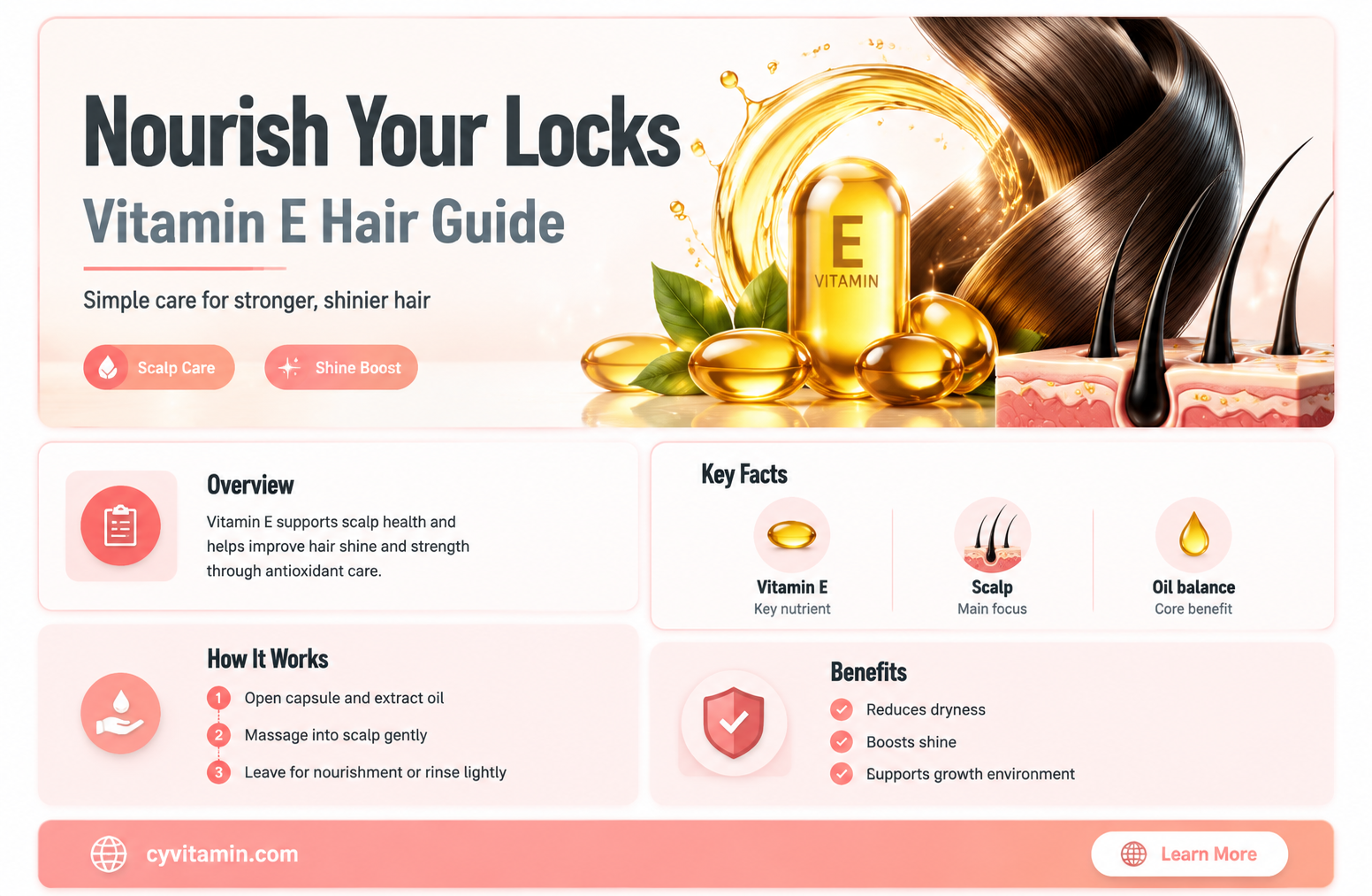 how to apply vitamin e capsule on hair