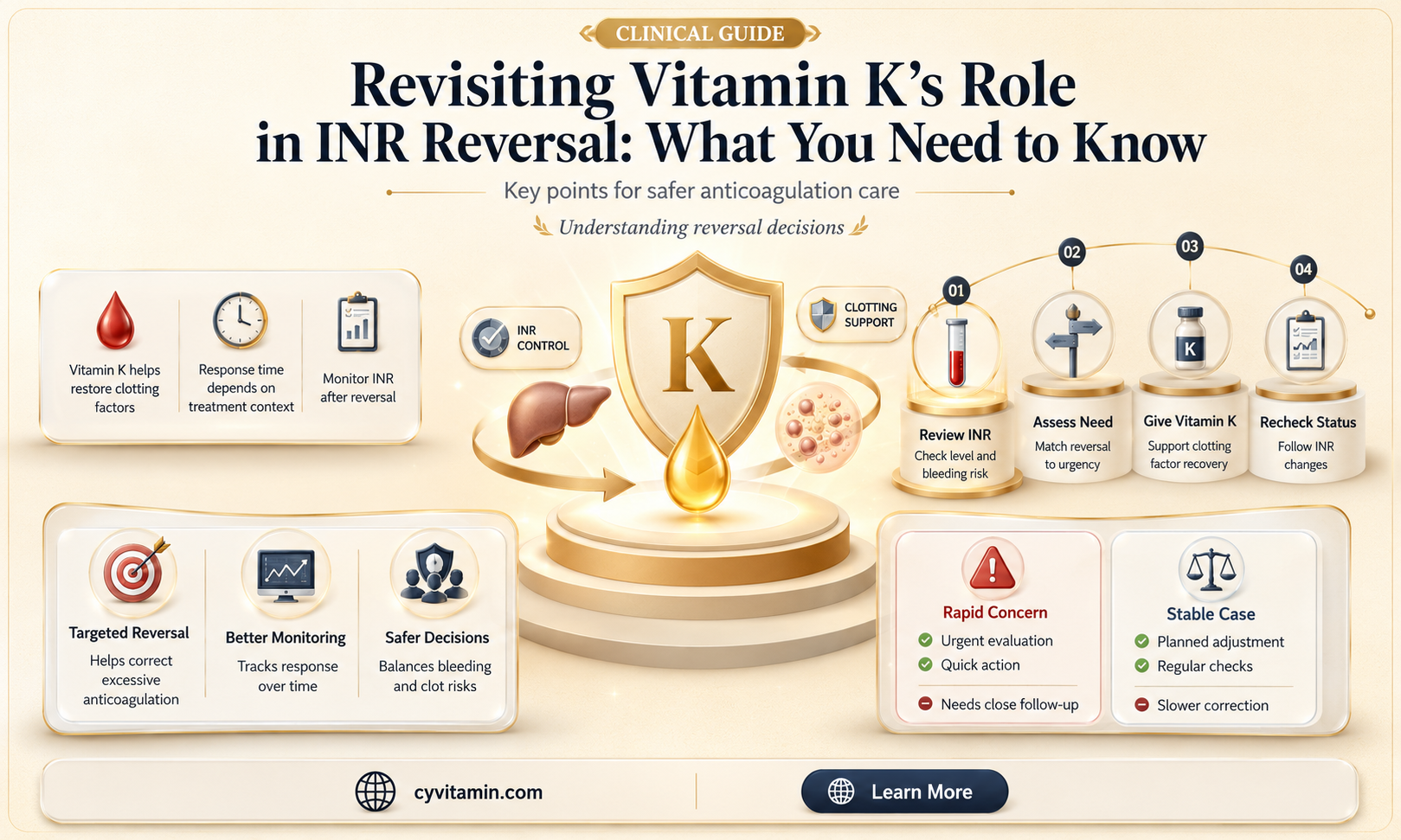 how fast does vitamin k work to reverse inr