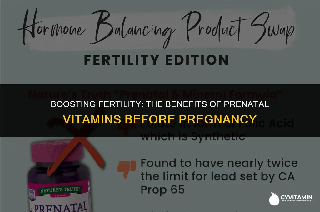 should i take prenatal vitamins while trying to get pregnant