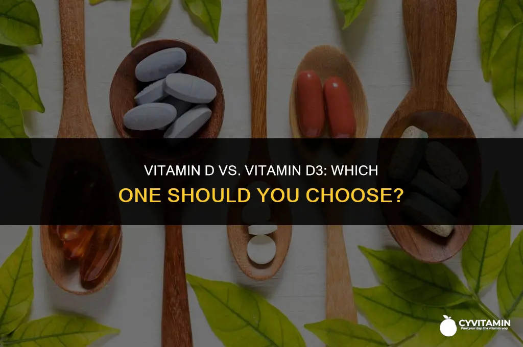 should i take vitamin d or vitamin d3