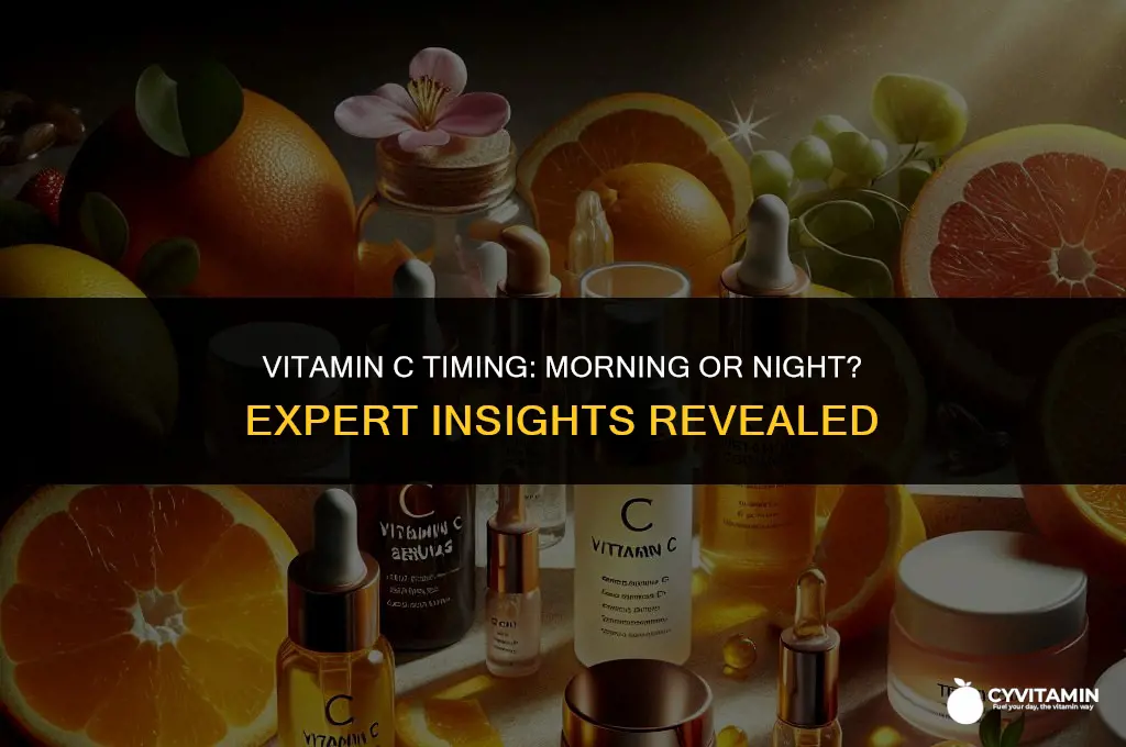 should i use vitamin c in the morning or night