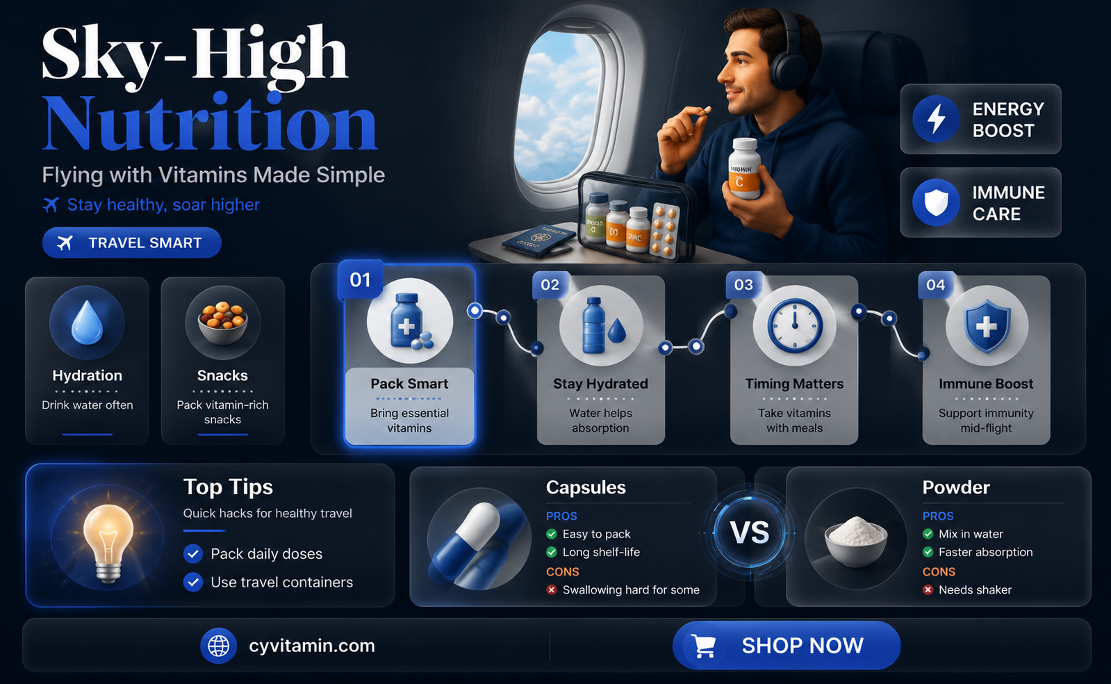 can u bring vitamins on a plane
