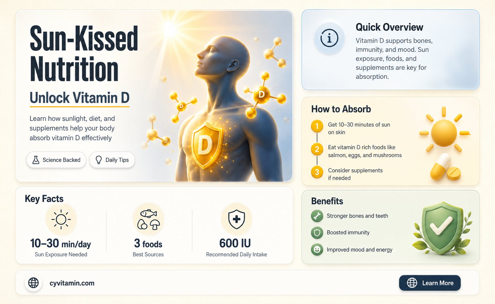 how does your body absorb vitamin d from the sun