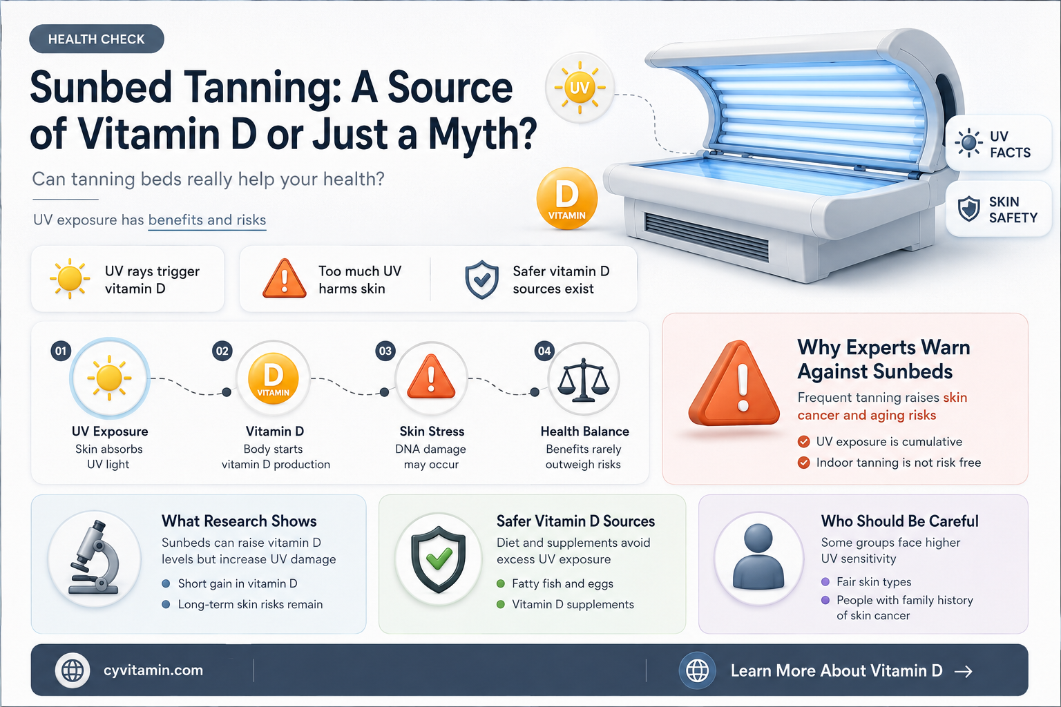 do u get vitamin d from tanning beds