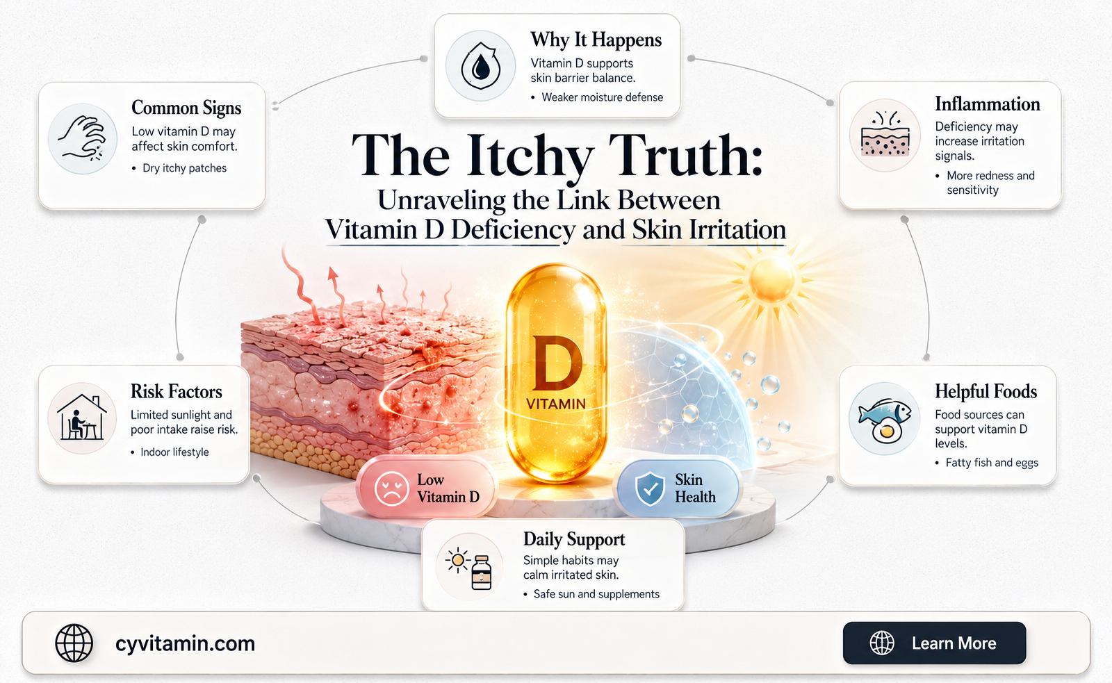does vitamin d deficiency casue you to itch