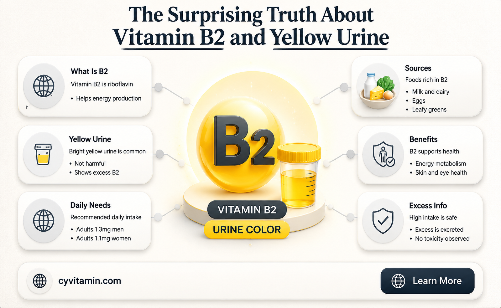 does vitamin b2 make your pee yellow