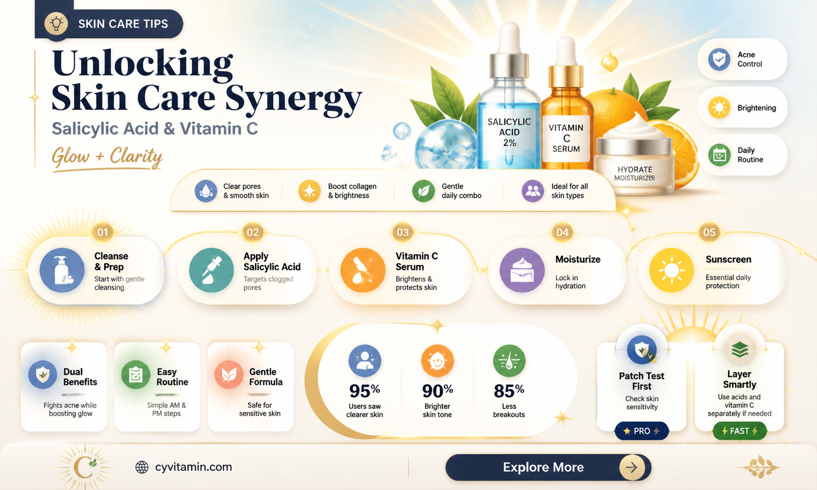 can i mix salicylic acid and vitamin c