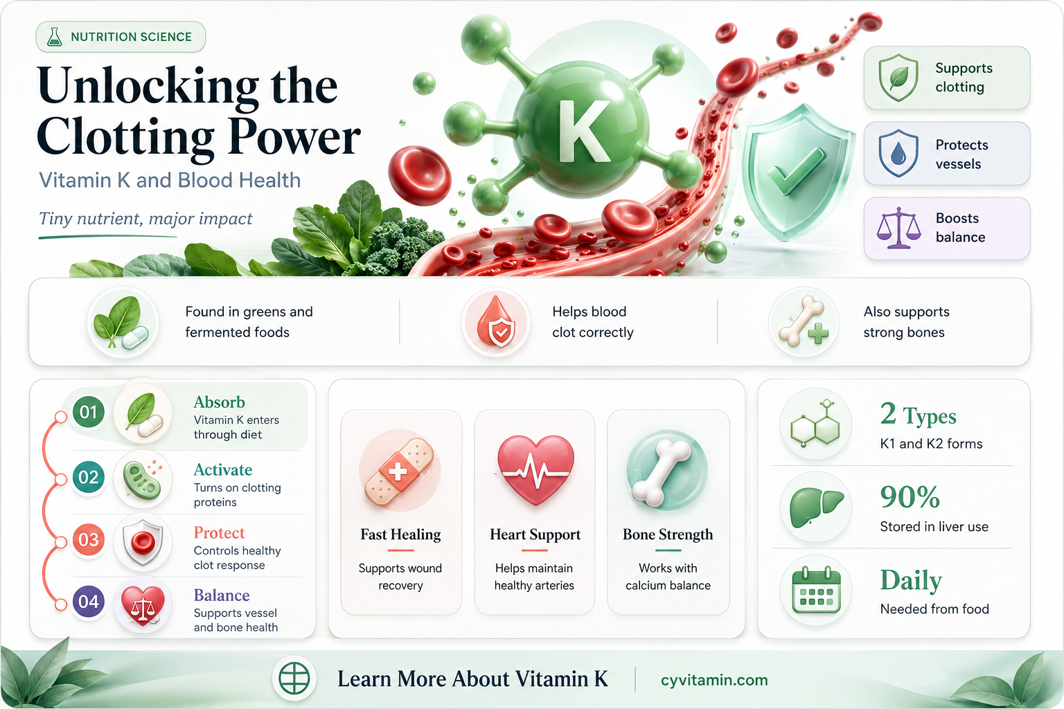 how does vitamin k affect clotting