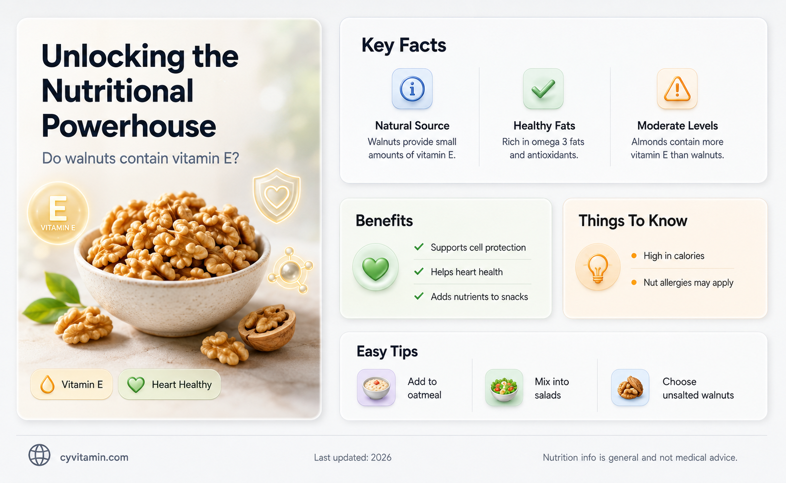 do walnuts contain vitamin e