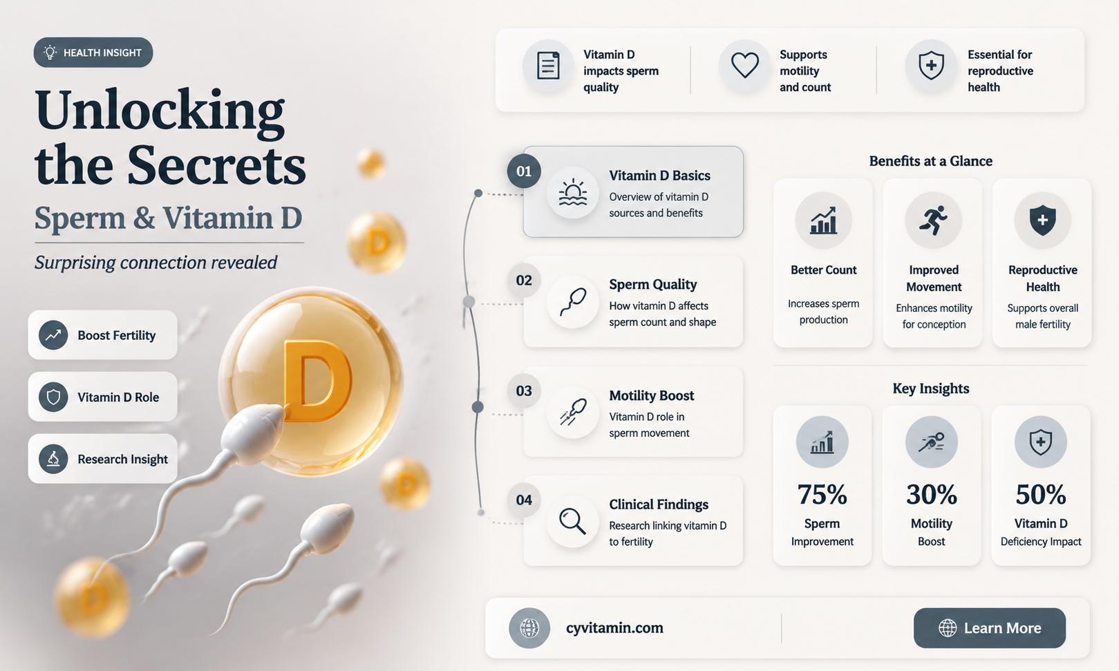 does sperm contain vitamin d