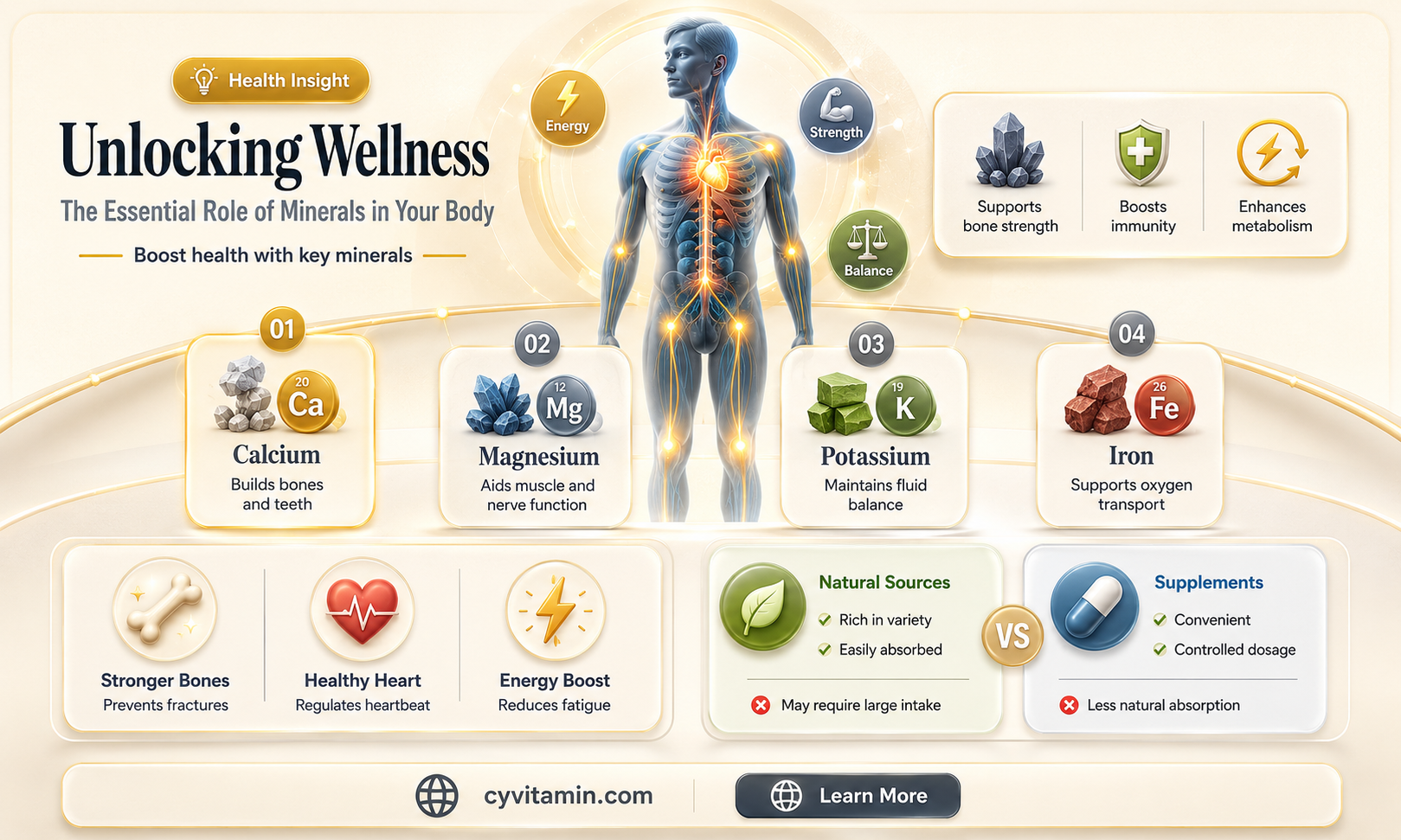 how do minerals benefit the body